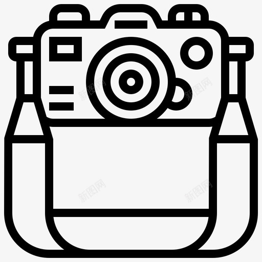 相机带配件挂件svg_新图网 https://ixintu.com 相机 配件 挂件 摄影师 摄影
