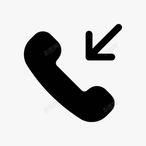 电话来电铃声svg_新图网 https://ixintu.com 电话 用户界面 来电 铃声 基本 字形