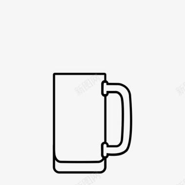 啤酒啤酒瓶酒杯图标