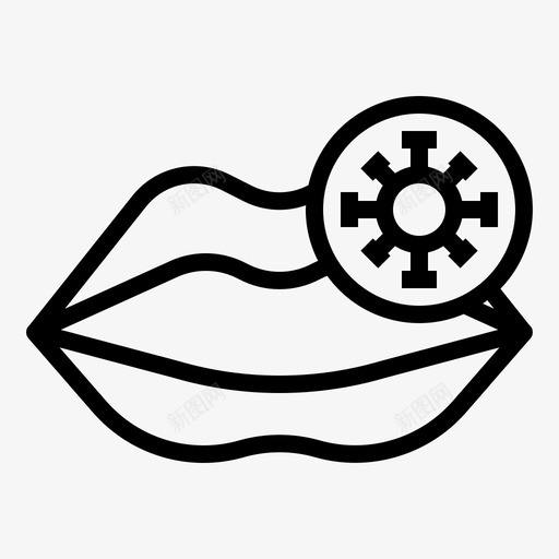 口腔细菌冠状病毒svg_新图网 https://ixintu.com 病毒 口腔 细菌 冠状 嘴唇 传播