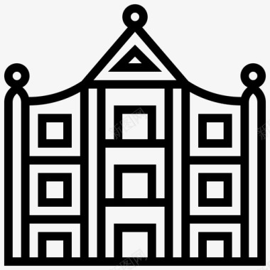 澳门大教堂天主教地标图标