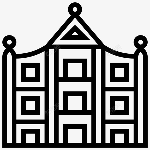 澳门大教堂天主教地标svg_新图网 https://ixintu.com 澳门 大教堂 天主教 地标 遗迹 迹地 标线