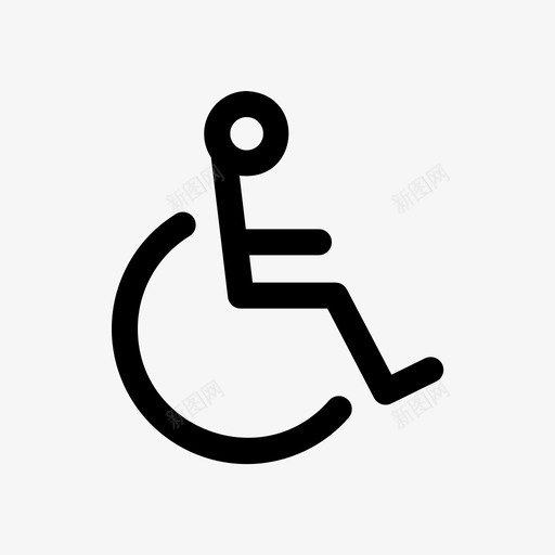 轮椅残疾人标志svg_新图网 https://ixintu.com 轮椅 残疾人 标志 标志符 符号 用户界面 基本 界面 大纲