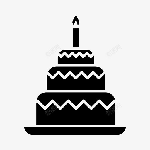 生日蛋糕庆祝甜食svg_新图网 https://ixintu.com 生日蛋糕 庆祝 甜食 食物 饮料