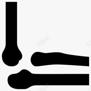 肘骨解剖学手臂图标