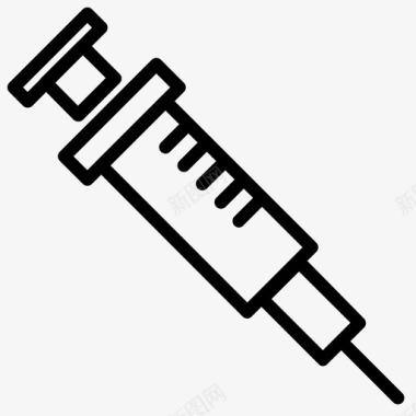 注射器冠状病毒19疫苗图标