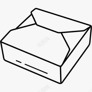 饭盒纸纸板图标