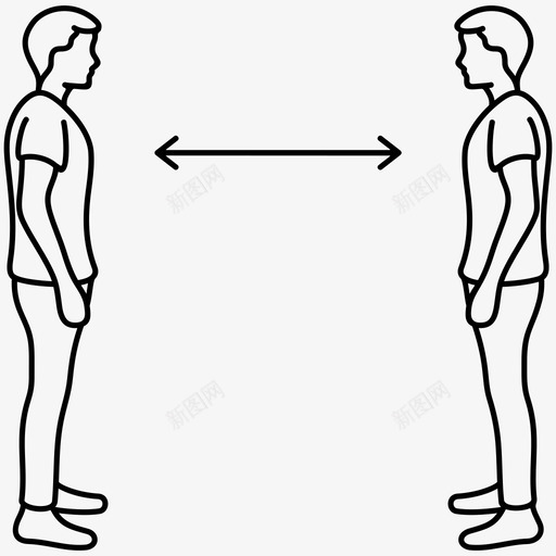 社会距离隔离身体距离svg_新图网 https://ixintu.com 距离 社会 隔离 身体 预防