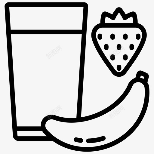 采购产品香蕉和草莓汁香蕉和草莓汁饮料svg_新图网 https://ixintu.com 香蕉 草莓 饮料 果汁 采购 产品 食谱