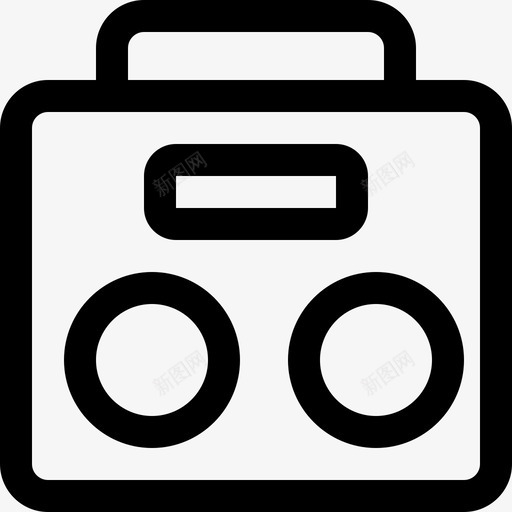 复古收音机设备乐器svg_新图网 https://ixintu.com 复古 收音机 设备 音乐 乐器 媒体 音响 现代 系列