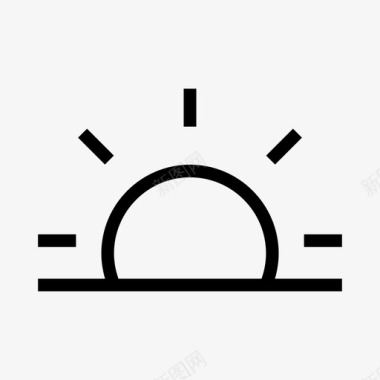 太阳气候气象学图标