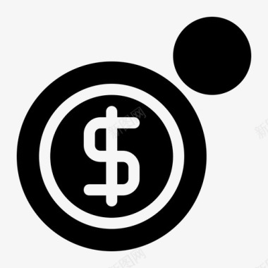 硬币金融营销图标