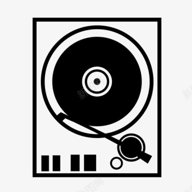 录音机dj音乐图标