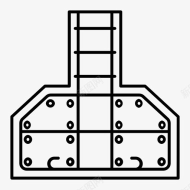 建筑符号基脚斜坡图标