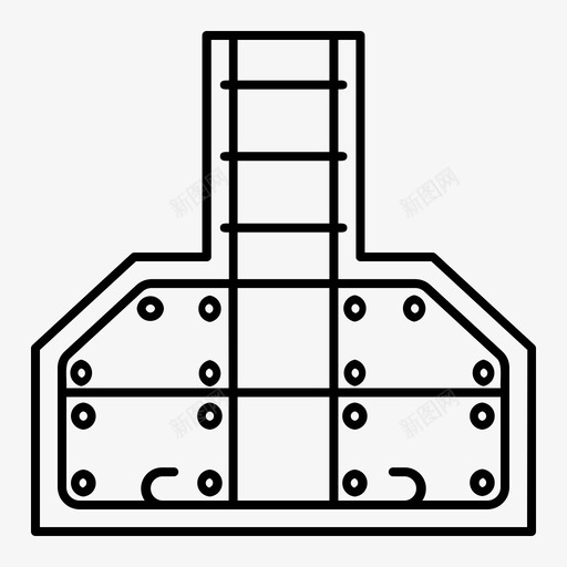 建筑符号基脚斜坡svg_新图网 https://ixintu.com 建筑 符号 基脚 斜坡 结构 轮廓