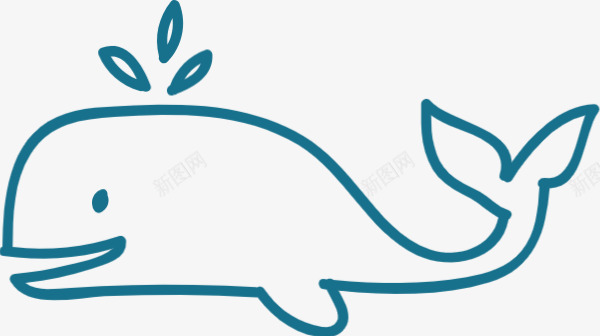 鲸鱼简笔动物可爱手绘贴纸和IDb19104Fotor懒设计png免抠素材_新图网 https://ixintu.com 鲸鱼 简笔 动物 可爱 手绘 贴纸 设计