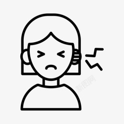 发炎感染耳朵感染发炎受伤高清图片