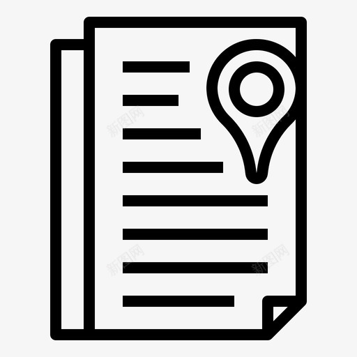 文档pin文件位置svg_新图网 https://ixintu.com 文档 文件 位置 地图 导航