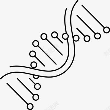 基因组与生物技术临床研究医学图标