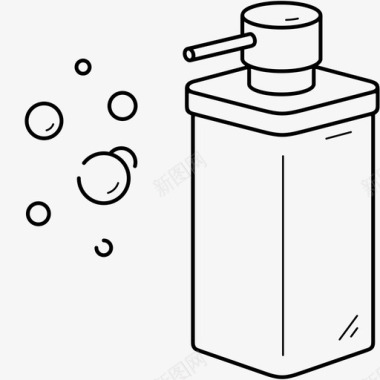 洗手液瓶消毒洗手液图标
