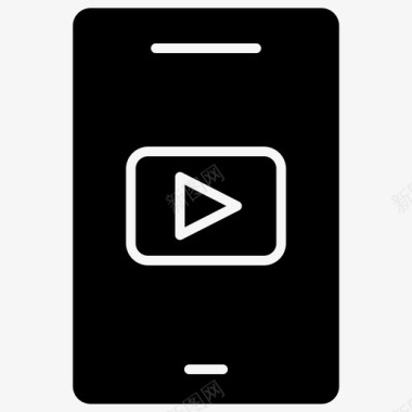 youtube应用程序智能手机youtube填充图标