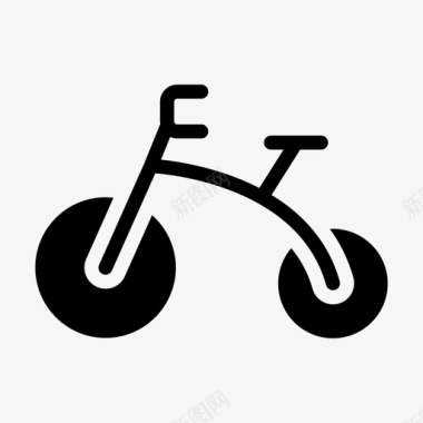 自行车婴儿童年图标