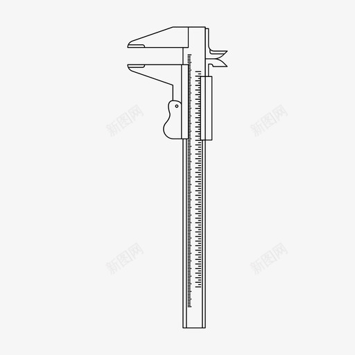 卡尺数字测量svg_新图网 https://ixintu.com 卡尺 数字 测量 技术 技术工 工具