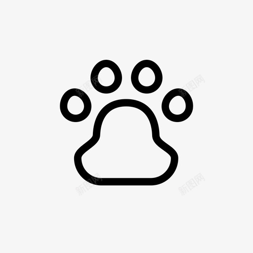宠物爪印新鲜空气系统svg_新图网 https://ixintu.com 宠物 爪印 新鲜空气 系统