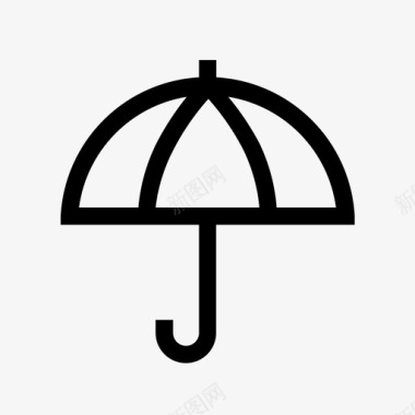 雨伞下雨的机会概述天气图标图标