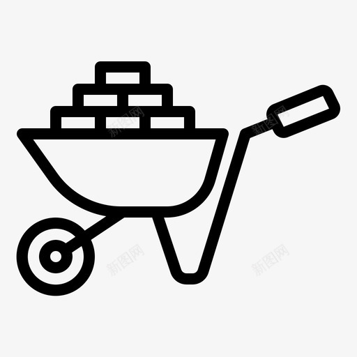 手推车花园劳动节svg_新图网 https://ixintu.com 手推车 花园 劳动节