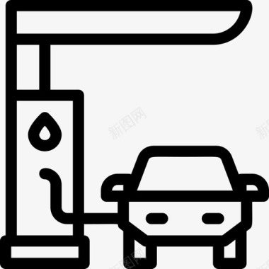 加油箱汽车汽车配件图标