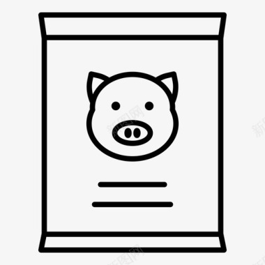 猪饲料农业动物饲料图标