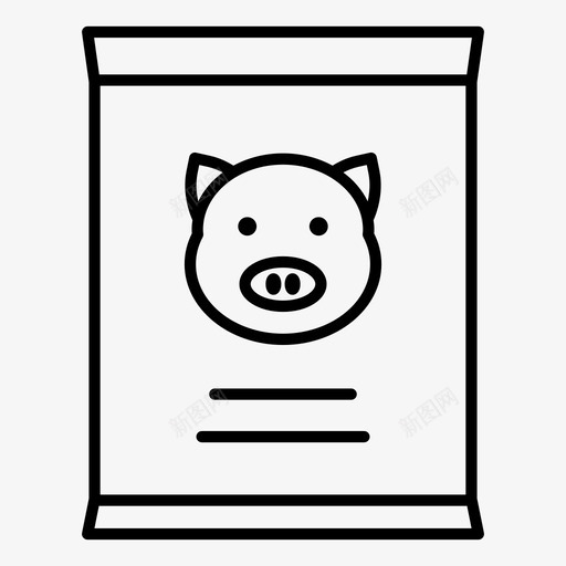 猪饲料农业动物饲料svg_新图网 https://ixintu.com 饲料 农业 动物 农场 养猪场