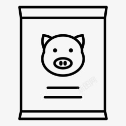 养猪场猪饲料农业动物饲料高清图片
