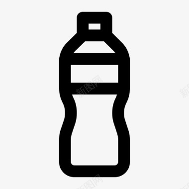 矿泉水瓶脱水饮料图标