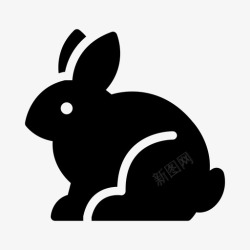 节假日放假兔子动物复活节高清图片