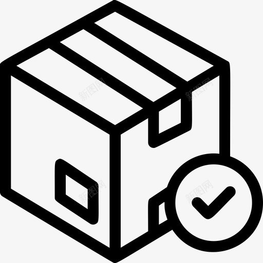 收到的包裹批准的订单检查表svg_新图网 https://ixintu.com 收到 包裹 物流配送 批准 订单 检查表