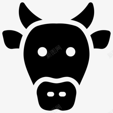 牛动物开斋节图标