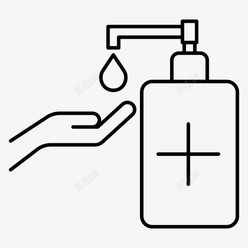 手洗冠状病毒液体svg_新图网 https://ixintu.com 冠状 病毒 洗手 液体 消毒剂 肥皂