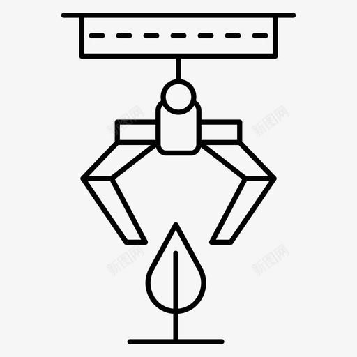 起重机农业钩子svg_新图网 https://ixintu.com 智能 农场 起重机 农业 钩子 技术 线条 符号