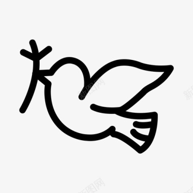 鹿动物鸟图标