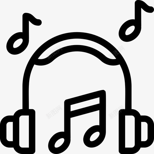 听音乐活动享受svg_新图网 https://ixintu.com 音乐 呆在 呆在家 家里 活动 享受 耳机
