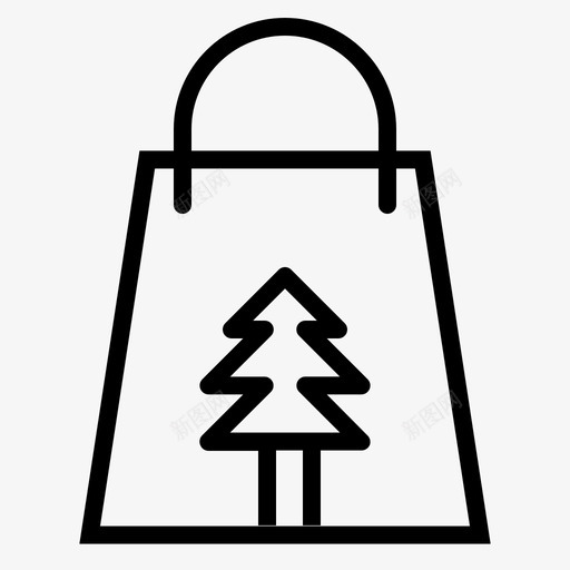 购物袋圣诞节礼物svg_新图网 https://ixintu.com 购物袋 圣诞节 礼物 聚会