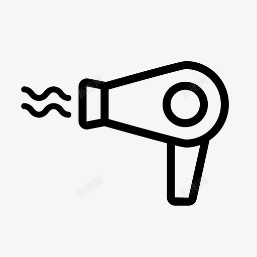 吹风机电器电子svg_新图网 https://ixintu.com 吹风机 电器 电子 家用电器