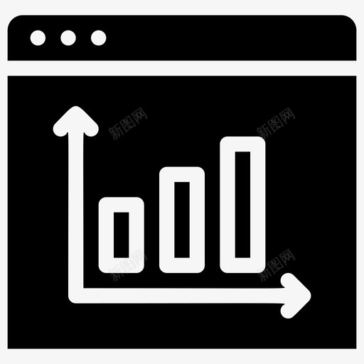 网站图表上升商业数字服务svg_新图网 https://ixintu.com 网站 图表 上升 数字 服务 商业 统计 技术 符号