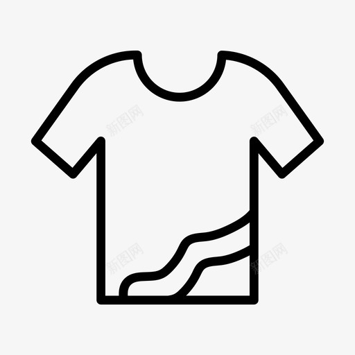 衬衫布料洗衣svg_新图网 https://ixintu.com 洗衣 衬衫 布料 污渍 线条 图案