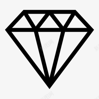 钻石设计时尚图标