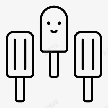 冰淇淋冷食甜点图标