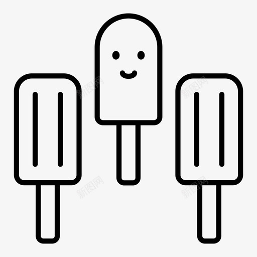 冰淇淋冷食甜点svg_新图网 https://ixintu.com 冰淇淋 冷食 甜点 冰吧 夏天