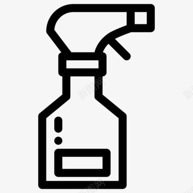 喷雾瓶子清洁剂图标